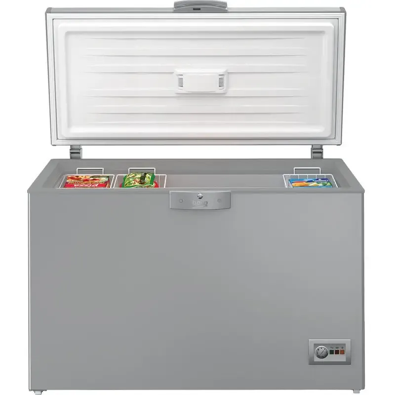 ديب فريزر أفقي - HSA32500SEGH BEKO - بيكو افقي 325 لتر - صافى 300 لتر - فضي