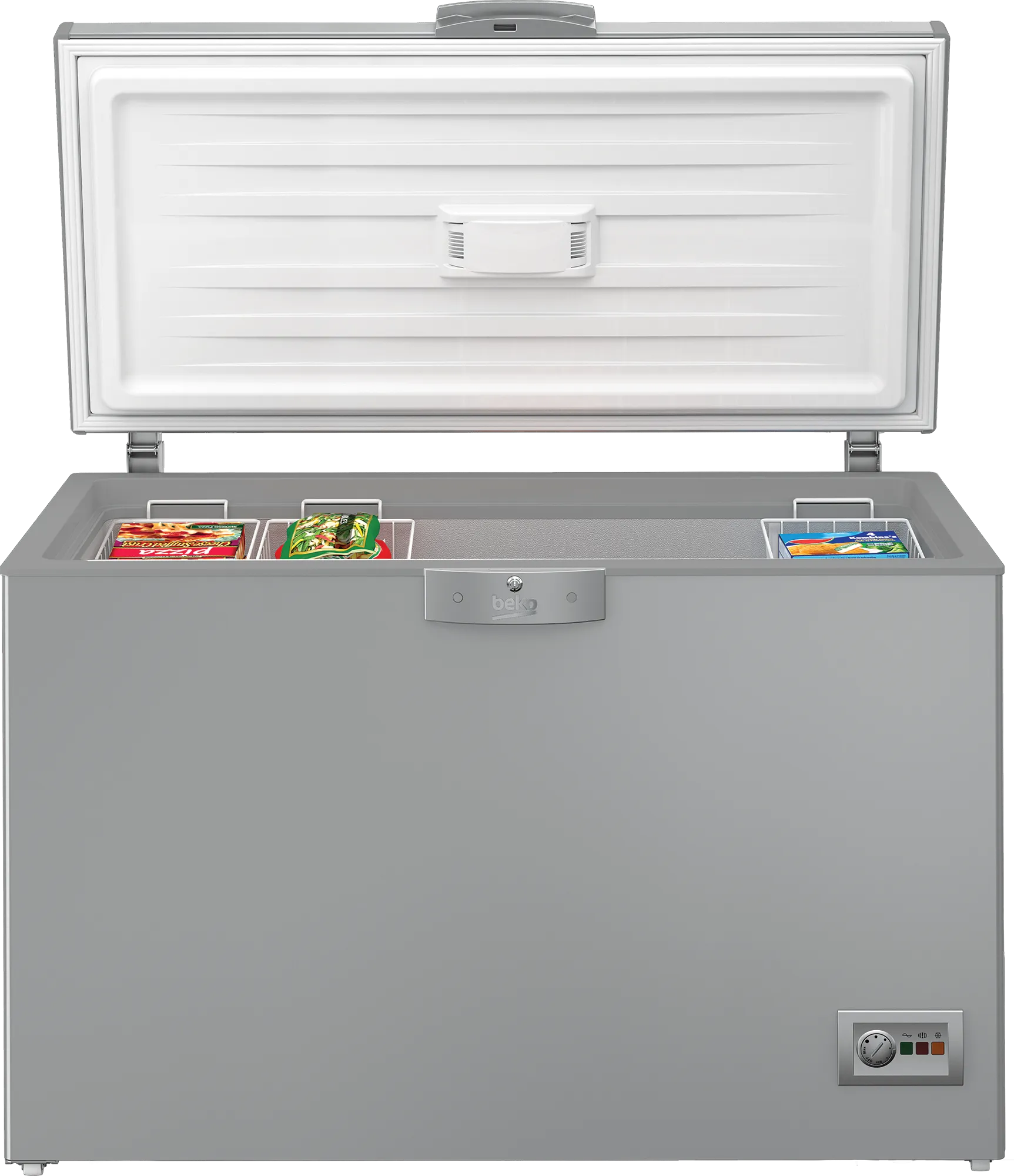 ديب فريزر أفقي - HSA40500SEGH BEKO - بيكو افقي 405 لتر - صافى 362 لتر - فضي